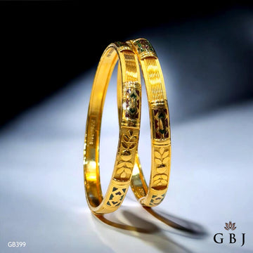 22K Real Gold Enamel Bangles