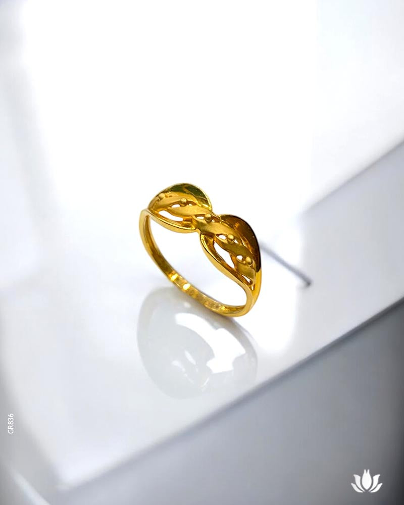 22K Real Yellow Gold Elegant Ring