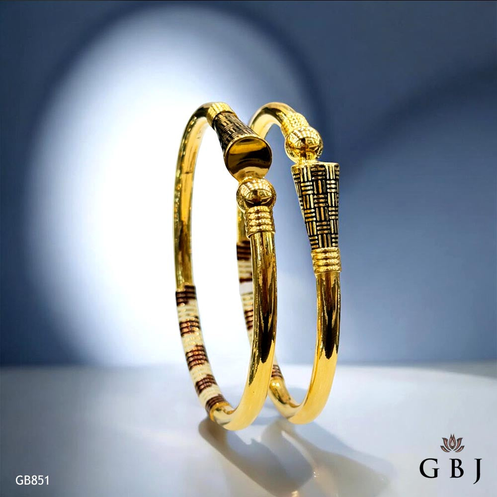 22K Real Gold Enamel reliable Bangles