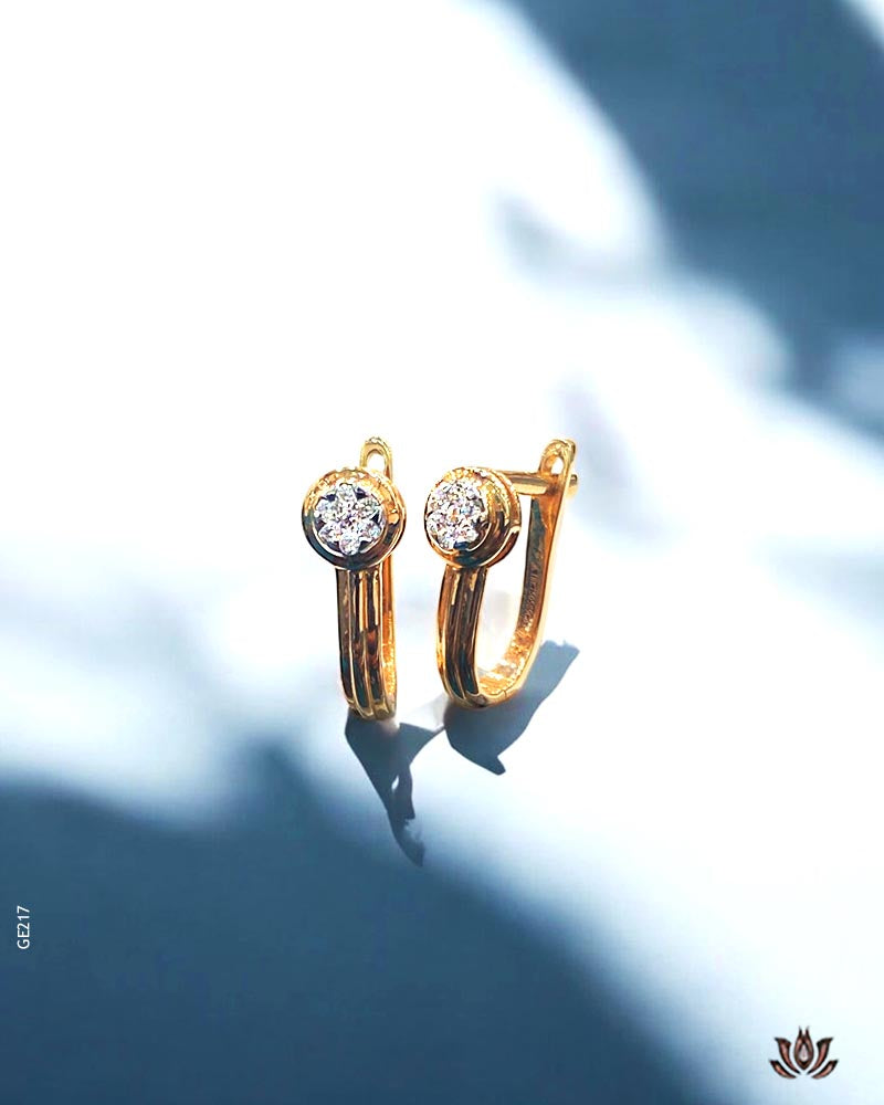 18K Real Rose Gold Swarovski Sophisticated Bali