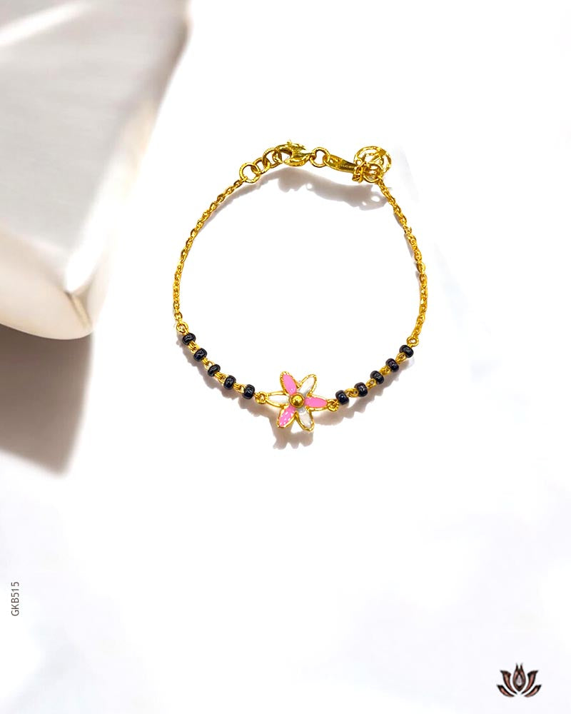 22K Real Gold Kids Flower Nazaria