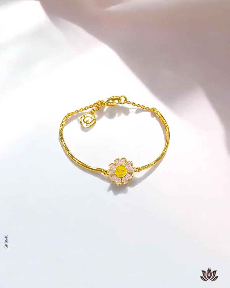 22K Real Yellow Gold Kids Bracelet