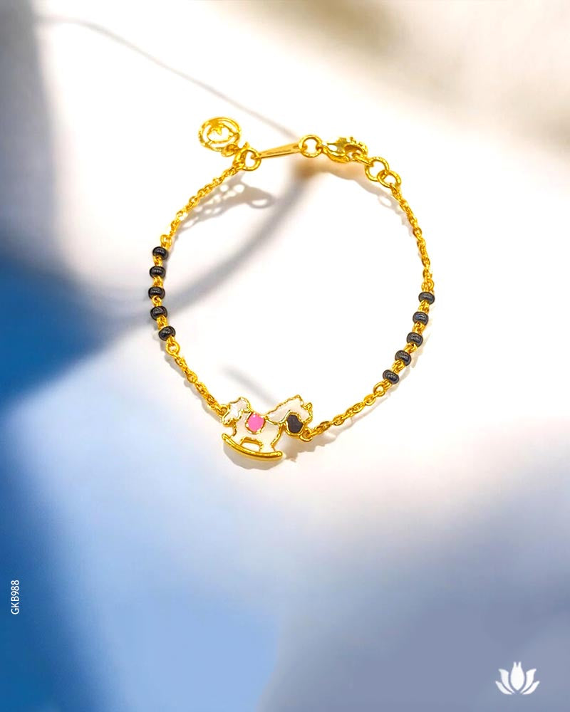 22K Real Gold Kids Unicorn Nazaria