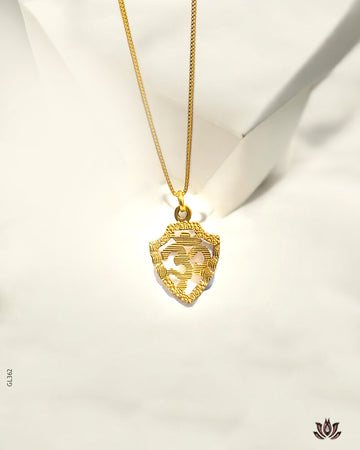 22K Real Gold Casual Om Locket