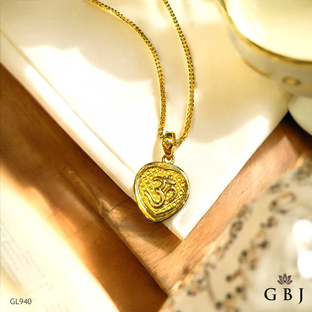 22K Real Gold Om Locket