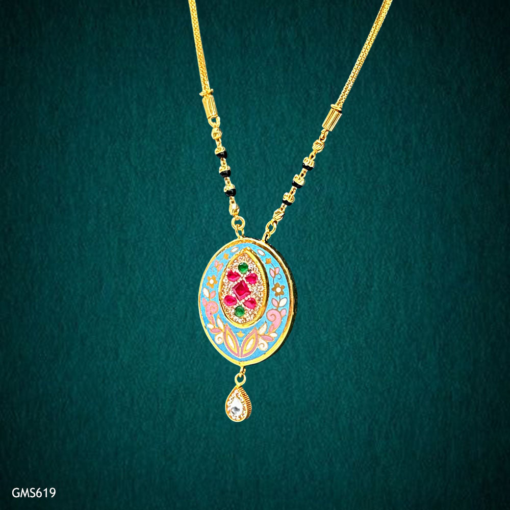 22K Real Gold Meena Mangalsutra